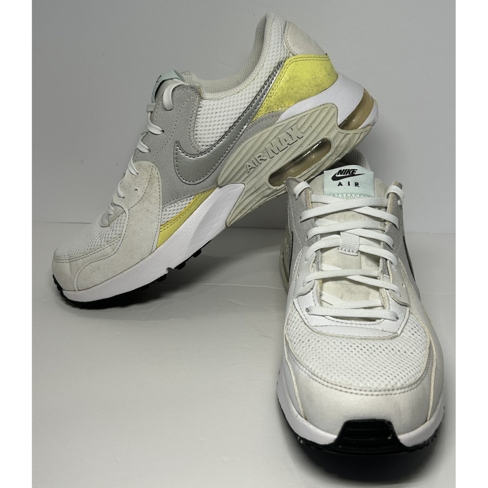Nike Women's Air Max Excee CD5432-111 White/Yellow Size 9.5 Running Shoes